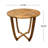 27.5'' Rustic Table - Wood For Outdoor Area With Slat Design Living