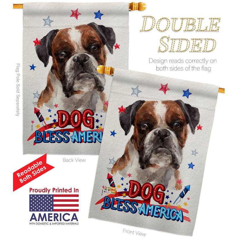 Double Sided 40'' H x 28'' W Polyester Animal House Flag