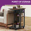 Rolling Side Table with Fabric Drawer 50 x 30 x 67 cm-898210072-898210073