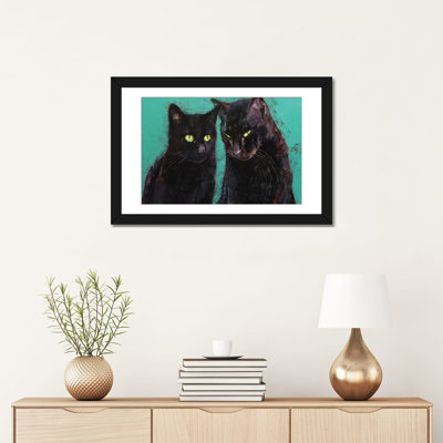 " Two Black Cats " Print
