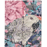 Hand-Knotted High-Quality Gray and Multi-Colored Area Rug