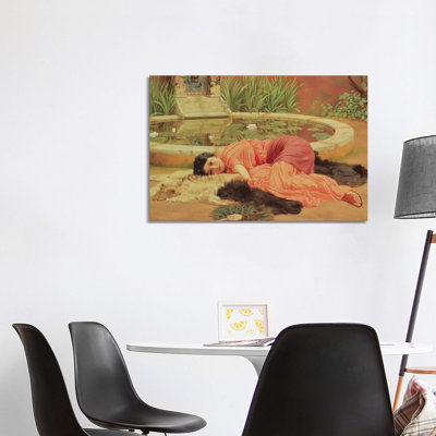 Dolce Far Niente, 1904 by John William Godward - Wrapped Canvas Painting