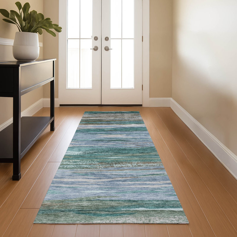 Premium Machine Washable Alaina AMF1933 Waves Rug, Runner 2'3" x 7'6"