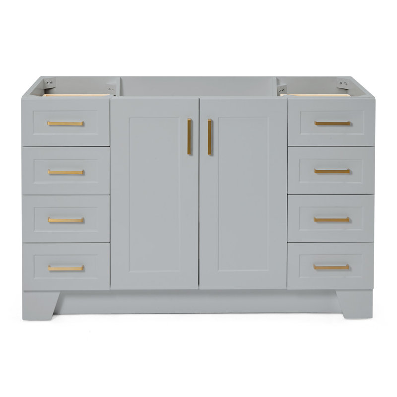 54" Single Bathroom Vanity Base Only, Gray
