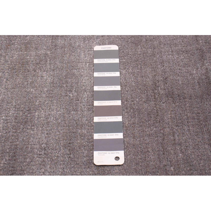 Tapis unique en laine noué à la main gris nouvel âge 5 pi 9 po x 8 pi 0 po Kashkuli Gabbeh