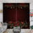 2Pcs Red Gold Rose Pattern Curtains, Luxurious Baroque Style, Rod Pocket Window Drapes, Elegant Floral Design, Living Room Bedroom Study Window Decor-1801451189