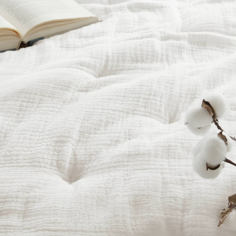 Ensembles de literie en coton de qualité supérieure, gaze brodée et confort moderne
