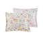 Ensemble de literie réversible en coton coloré avec imprimé jungle et coussin décoratif