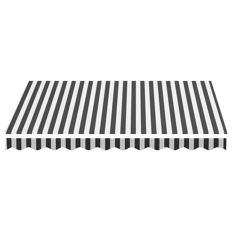 Awning Top Sunshade Canvas , 300cm W x 250cm D, Anthracite/White