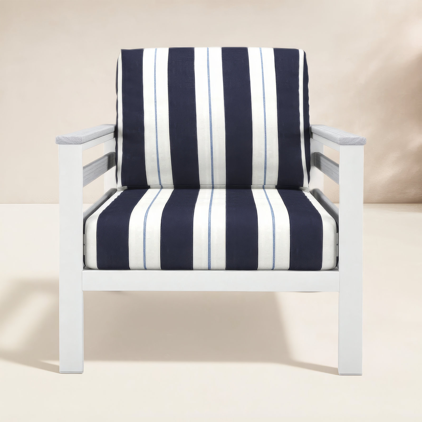 Townsend Sunbrella® Patio Lounge Chair, Relate Harbor, Light Gray
