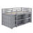 Twin Loft Bed With Drawer Shelf And Pull-Out Desk Combo-351913736
