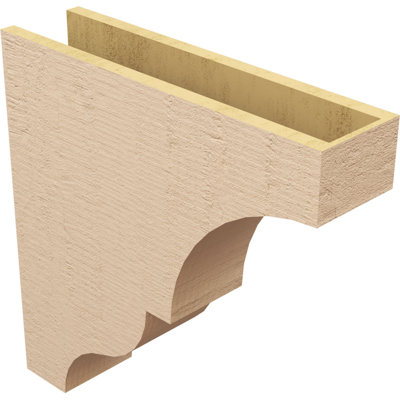 Bois de cèdre brut Asheboro, grain de bois TimberThane Corbel, apprêté brun clair