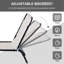 Chaise de patio pliante - 4 inclinables, filet respirant, blanc crème pour l'extérieur, siège de jardin inclinable pour la plage, pliable