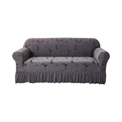 sofa covers Reversible Couch Cover For Cushion Couch Sofa Cover For Dogs Water Resistants Furniture Protector Cover With Foam Sticks Elastic Straps F