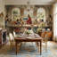 Traditional Wallpaper Indoor Landscape Wall Mural-947342154-947342155