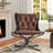 Alyrah 29'' Wide Genuine Leather Accent Chair