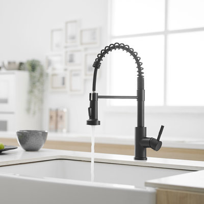Commercial Style Single Handle Pull Down Kitchen Faucet 