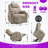 Polyester Power Lift Recliner Chair With 8-Point Vibration Massage, Lumbar Heating, And Usb Ports-1471585105