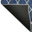 Tapis bleu marine de qualité supérieure lavable à la machine Prisco-62200192