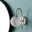 Abbegale Glass Armed Sconce-1242292280
