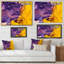 «Mauve et or», impression sur toile-67311763-67311764