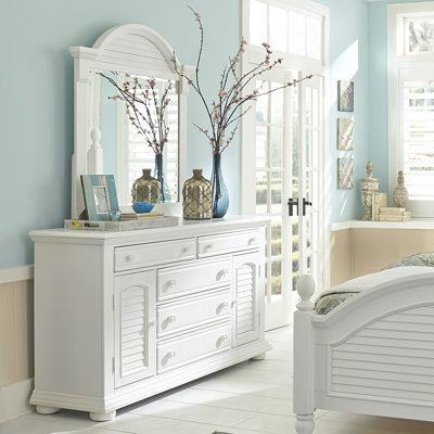 Summer House I 5 - Drawer Dresser with Mirror -  Liberty Furniture, LFI607-BR-DM