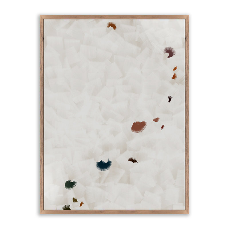 In Flight No 15 Painting by Patricia Vargas, 32" H x 24" W, Rustic Walnut Framed
