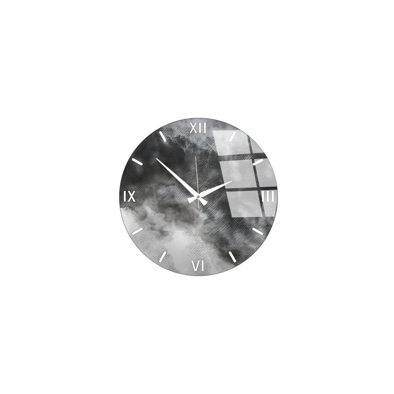 Horloge murale décorative en verre