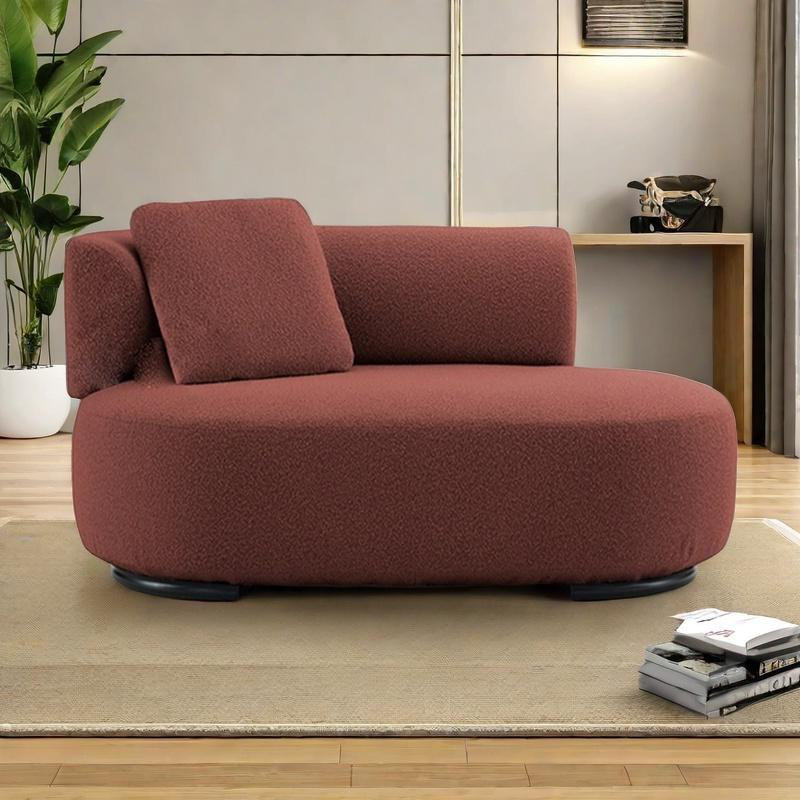 Chaise en bois massif élégante et confortable, Orienté à gauche (vu de face), Rouge vin
