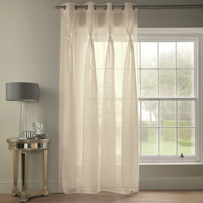 Jaxan Sheer Curtain Single Panel, 144.78 W x 182.88 D cm
