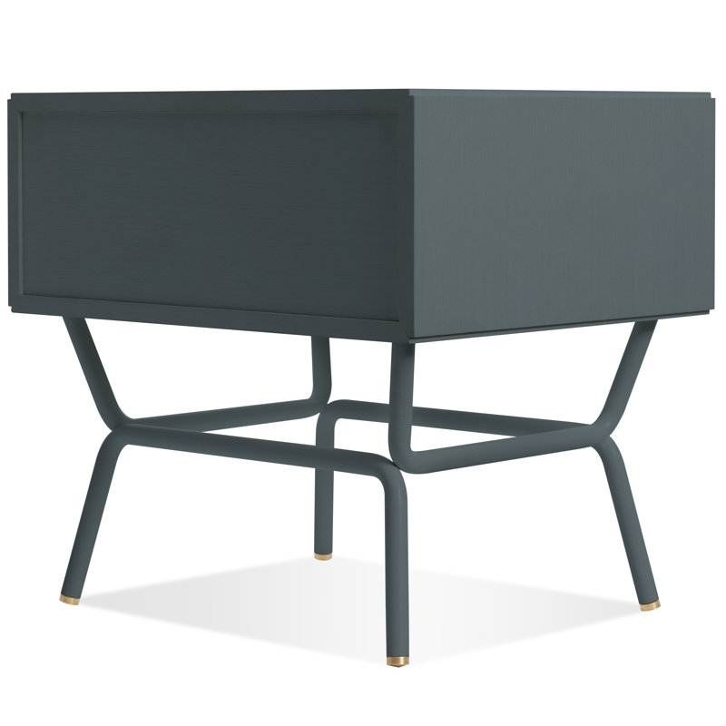 Table de chevet 1 tiroir Dang, Bleu marine
