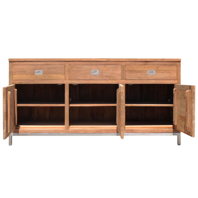 Armoire de salle de bain autoportante en bois massif l 69 po x H 35 po x P 18 po Almaville