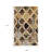 4' X 6' Quatrefoil Power Loom Distressed Stain Resistant Area Rug