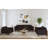 Okehampt Sofa with Wood Front in Pebble-1219941796