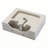 21"X16" White Ceramic Rectangular Wall Mounted Bathroom Sink With Faucet Hole And Overflow
