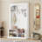 47.2'' Wide Hall Tree with Bench and Shoe Storage, Multi-functional Storage Bench