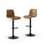 Tabourets de bar pivotants avec dossier et repose-pieds, tabourets à hauteur réglable pour îlot, tabourets à hauteur de bar pour îlot de cuisine-133286454-133286456