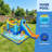 Multi-Function Castle Water Park Inflatable Bounce House With Educational Hopscotch Pool