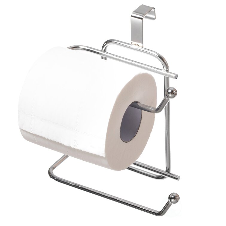 Kenney Over-The-Tank Brushed Nickel Toilet Paper Holder