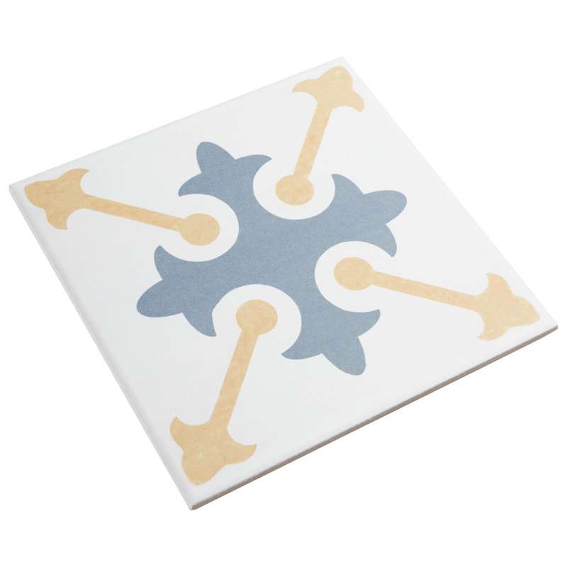 Revival 8" x 8" Ceramic Patterned Wall & Floor Tile