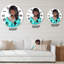 Portrait d'une femme afro-américaine - horloge murale moderne-60327743