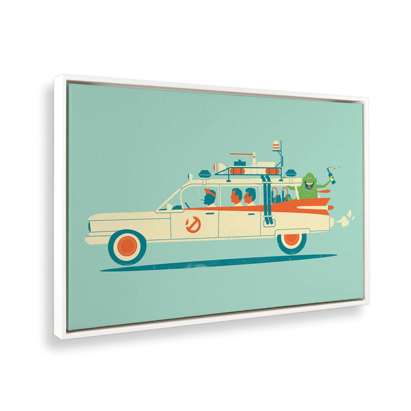 Ghost Ride Patrol, 20.75" H x 30.75" W, Framed Print without Mat, Opaque White