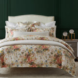 Lyocell Jardin Watercolor Floral Chic Casual 3 Piece Duvet Cover Set