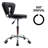 Backed Adjustable Height Ergonomic Lab Stool with Wheels