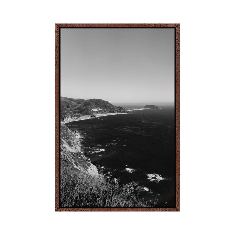 Big Sur California IV by Bethany Young - Print on Canvas, 101.6cm H x 66.04cm W x 3.81cm D, Classic Brown Wood Framed
