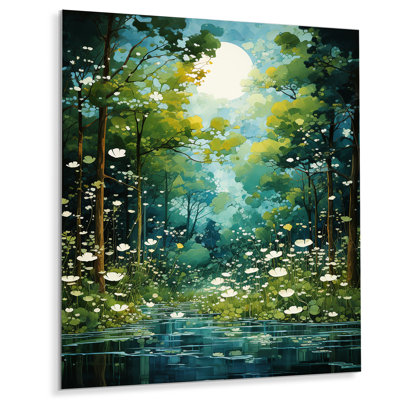 «Bold Forest Emerald Canopy IV», impression d'art mural paysage et nature