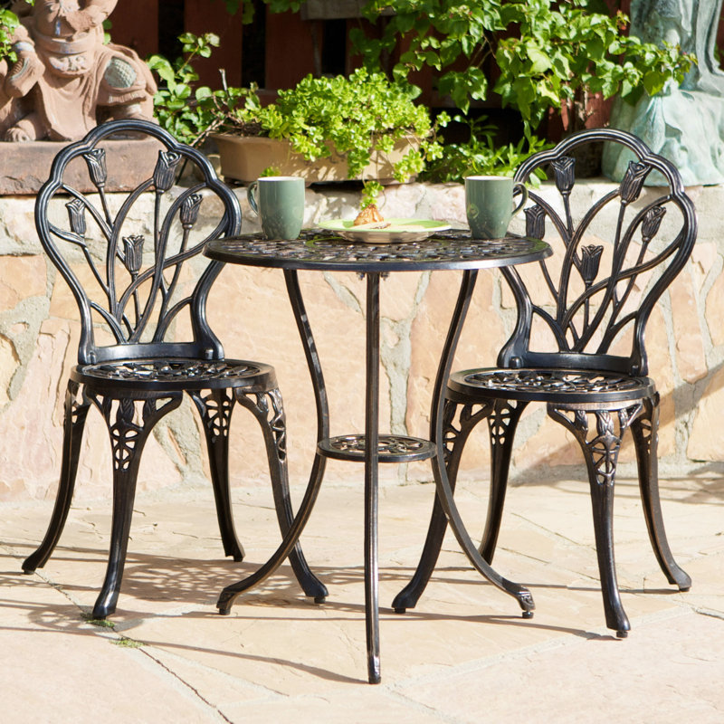 Nassau Cast 3Pc Bistro Set, Copper