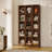 70.9" H Solid Wood Bookshelf(set Of 2), 5-tier Narrow Corner Bookcase For Home Office, Bedroom, Small Spaces