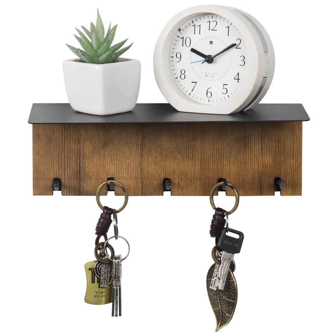 Wall Organizer with Key Hooks 17 Stories
