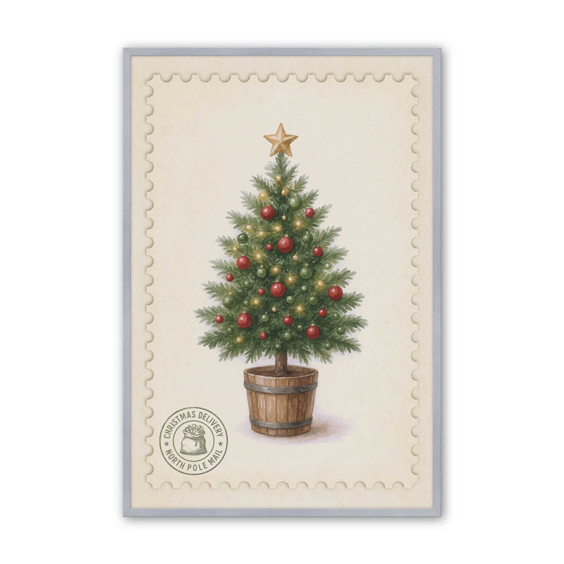 Evergreen Parcel, reproduction d'art, 8 po x 10 po, Chrome poli